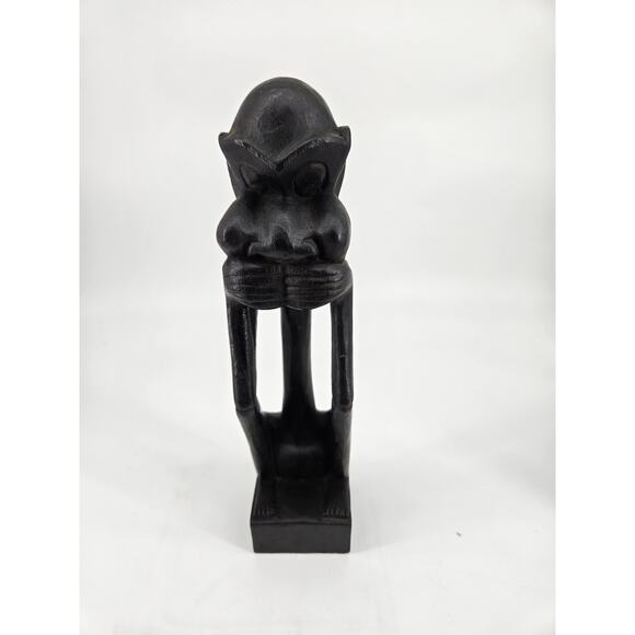Vintage Senufo Carved African Folk Art Wooden Abstract Statue Figure - Picture 3 of 16